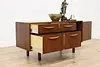 Midcentury Modern Vintage Danish Credenza TV Console Bar (3)