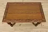 Victorian Antique Carved Oak Library Table Office Desk Lions (5)