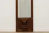 Victorian Eastlake Walnut & Marble Antique Pier Hall Mirror (6)