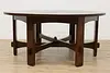 Arts & Crafts Mission Oak 66" Craftsman Dining or Game Table (10)