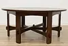 Arts & Crafts Mission Oak 66" Craftsman Dining or Game Table (6)