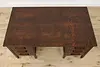 Arts & Crafts Mission Oak Antique Craftsman Office Desk (5)