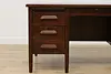 Arts & Crafts Mission Oak Antique Craftsman Office Desk (7)