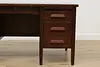 Arts & Crafts Mission Oak Antique Craftsman Office Desk (8)