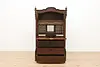 Biedermeier Antique 1878 Secretary Desk, Mirrors & Marquetry (5)