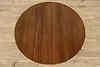 Craftsman Antique 45" Round Oak Dining Table Extends 71" (8)