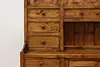 Farmhouse Vintage English Pine Kitchen Cupboard or Cabinet (10)