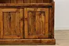 Farmhouse Vintage English Pine Kitchen Cupboard or Cabinet (13)