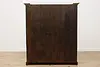 Farmhouse Vintage English Pine Kitchen Cupboard or Cabinet (17)