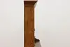 Farmhouse Vintage English Pine Kitchen Cupboard or Cabinet (19)