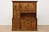 Farmhouse Vintage English Pine Kitchen Cupboard or Cabinet (7)