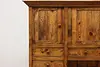 Farmhouse Vintage English Pine Kitchen Cupboard or Cabinet (8)