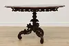 Victorian Antique Carved Mahogany Hall Center Console Table (11)