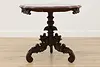 Victorian Antique Carved Mahogany Hall Center Console Table (15)