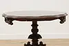 Victorian Antique Carved Mahogany Hall Center Console Table (16)