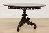 Victorian Antique Carved Mahogany Hall Center Console Table (3)