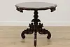 Victorian Antique Carved Mahogany Hall Center Console Table (7)