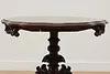 Victorian Antique Carved Mahogany Hall Center Console Table (8)