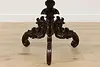 Victorian Antique Carved Mahogany Hall Center Console Table (9)