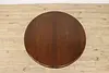 Victorian Antique Round Walnut Dining Table, 3 Leaves (7)