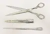 Victorian Antique Letter Opener Scissor & Caddy Desk Set, AJ (4)