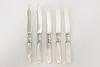 Set of 5 Victorian Antique Sterling & Pearl Cheese Knives LF (2)