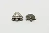 Pair of Vintage Miniature Sterling Silver Turtle Sculptures (5)