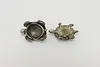 Pair of Vintage Miniature Sterling Silver Turtle Sculptures (6)