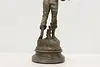 Picking Cherries Sculpture Antique Metal Statue, Rousseau (11)