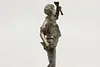 Picking Cherries Sculpture Antique Metal Statue, Rousseau (13)