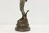 Picking Cherries Sculpture Antique Metal Statue, Rousseau (8)