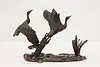 Flying Ducks Statue Vintage Bronze Sculpture, Winship (4)