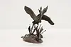 Flying Ducks Statue Vintage Bronze Sculpture, Winship (5)