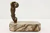 Classical Antique Bronze Hand & Marble Base Paperweight (3)