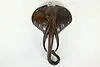 African Statue Vintage Hand Carved Rosewood Elephant Head (4)