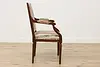 Traditional Vintage Carved Cherry Office or Library Desk Chair (8)