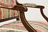 Traditional Vintage Carved Cherry Office or Library Desk Chair (9)