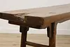 Chinese Antique Ash & Elm Altar Sofa Console, Kitchen Island (14)