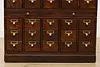 Oak 30 Drawer Office Card File Cabinet, Library Bureau (10)