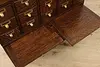 Oak 30 Drawer Office Card File Cabinet, Library Bureau (17)