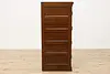 Craftsman Oak Antique 4 Drawer File Cabinet, Globe (13)