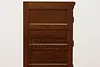 Craftsman Oak Antique 4 Drawer File Cabinet, Globe (14)