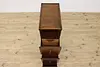 Craftsman Oak Antique 4 Drawer File Cabinet, Globe (4)