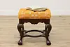 Georgian Vintage Midcentury Upholstery Footstool or Bench (2)