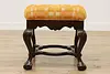 Georgian Vintage Midcentury Upholstery Footstool or Bench (2)