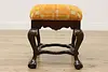 Georgian Vintage Midcentury Upholstery Footstool or Bench (4)