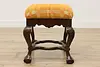 Georgian Vintage Midcentury Upholstery Footstool or Bench (6)