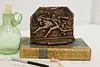 Art Deco Antique Cast Iron Horse Tamer Bookend or Doorstop (2)