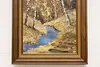 Birch Forest Vintage Original Acrylic Painting Ahlborn 28.5" (5)