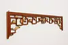 Chinese Architectural Salvage Vintage Carved Pine Archway 78" (2)